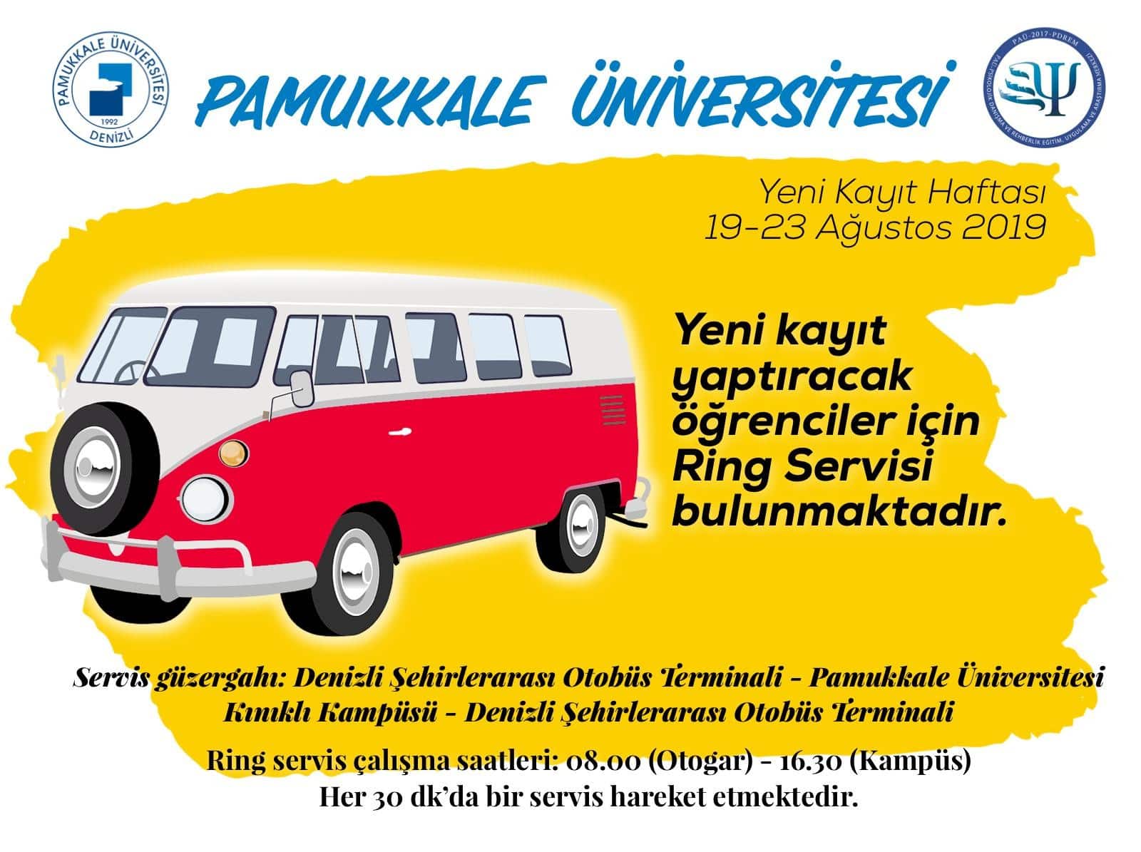 YENİ PAÜ’LÜLERE ÜCRETSİZ SERVİS VE DANIŞMA HİZMETİ…