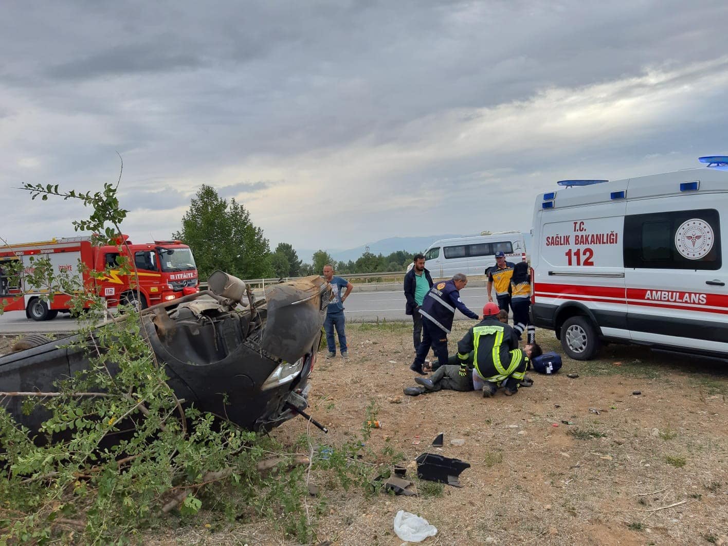 DENİZLİ-ANTALYA KARAYOLU’NDA TRAFİK KAZASI…