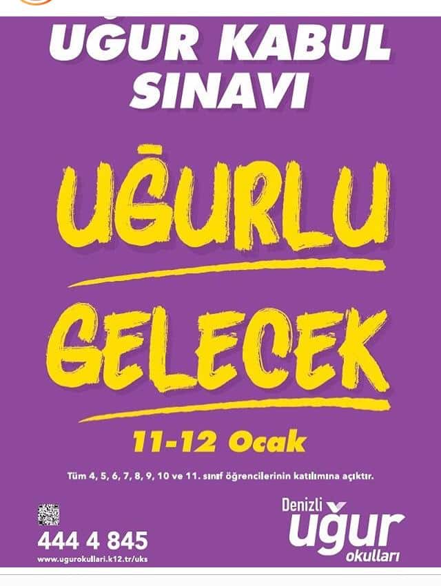 UĞUR’DAN ÖĞRENCİ KABUL SINAVI…