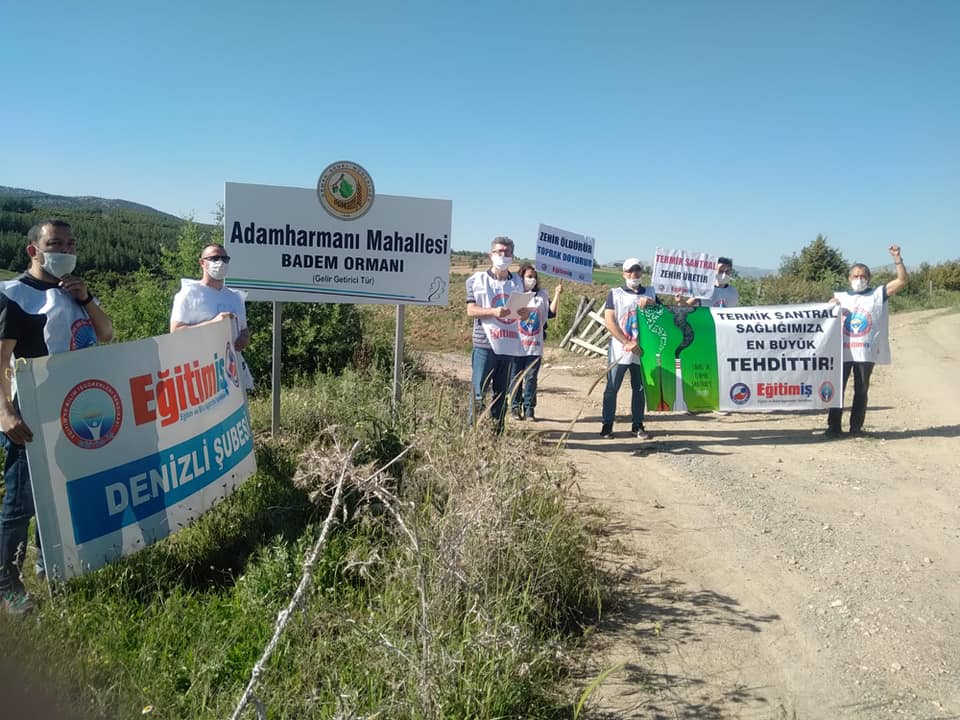 EĞİTİM-İŞ’TEN TERMİK SANTRAL TEPKİSİ:            “ DOĞAYI KATLETMENİZE İZİN VERMEYECEĞİZ!”