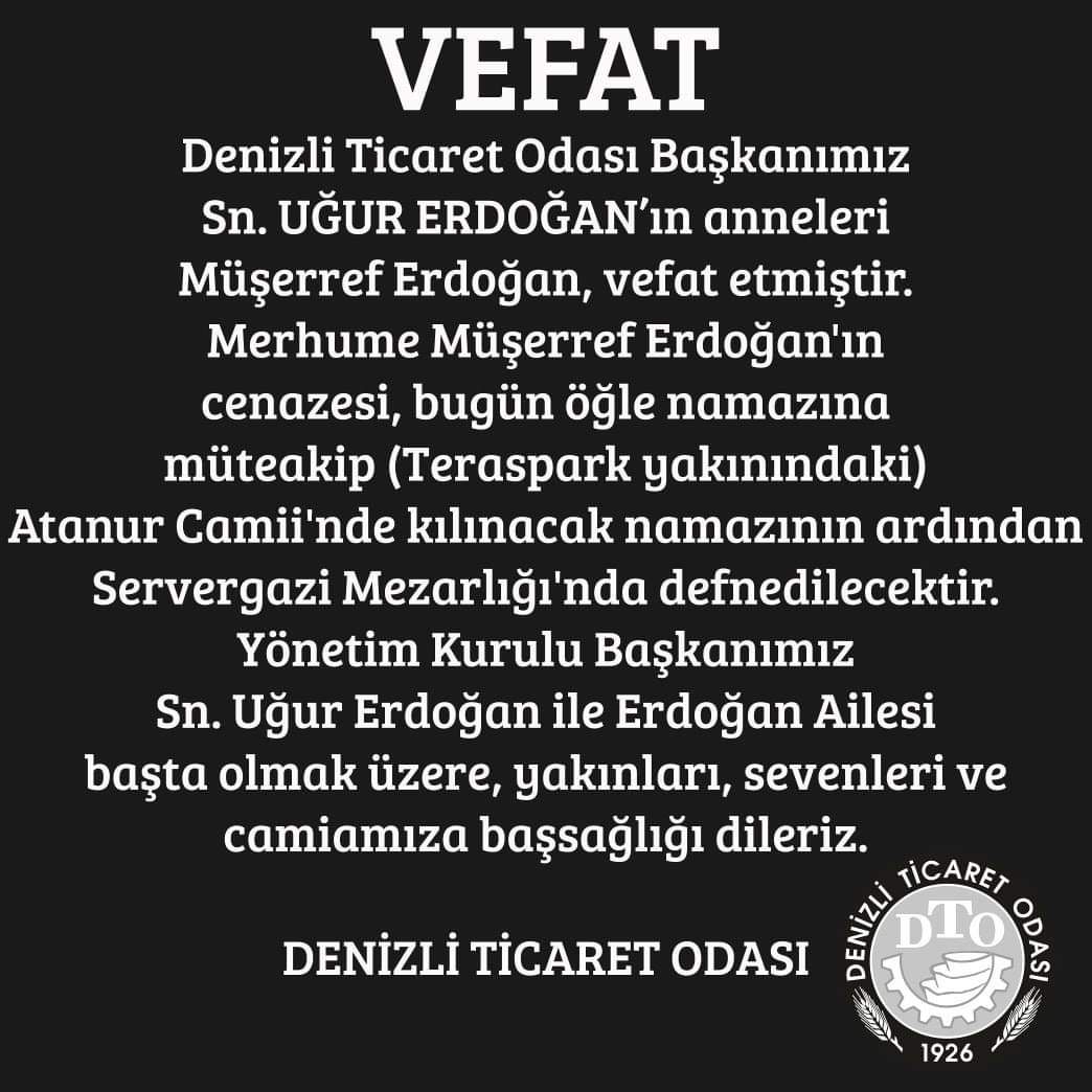 VEFAT VE BAŞSAĞLIĞI
