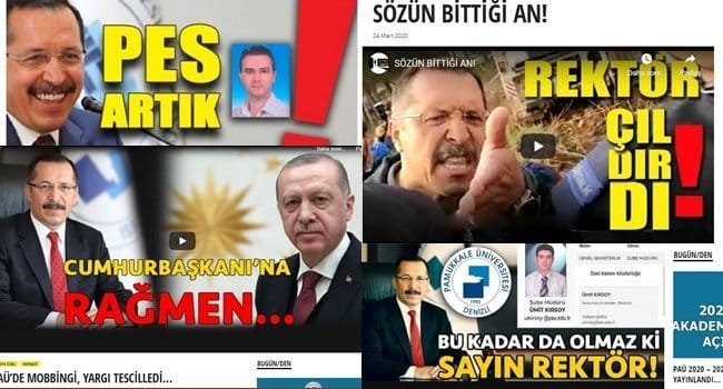 BEN UTANDIM, YA SİZ SAYIN REKTÖR?