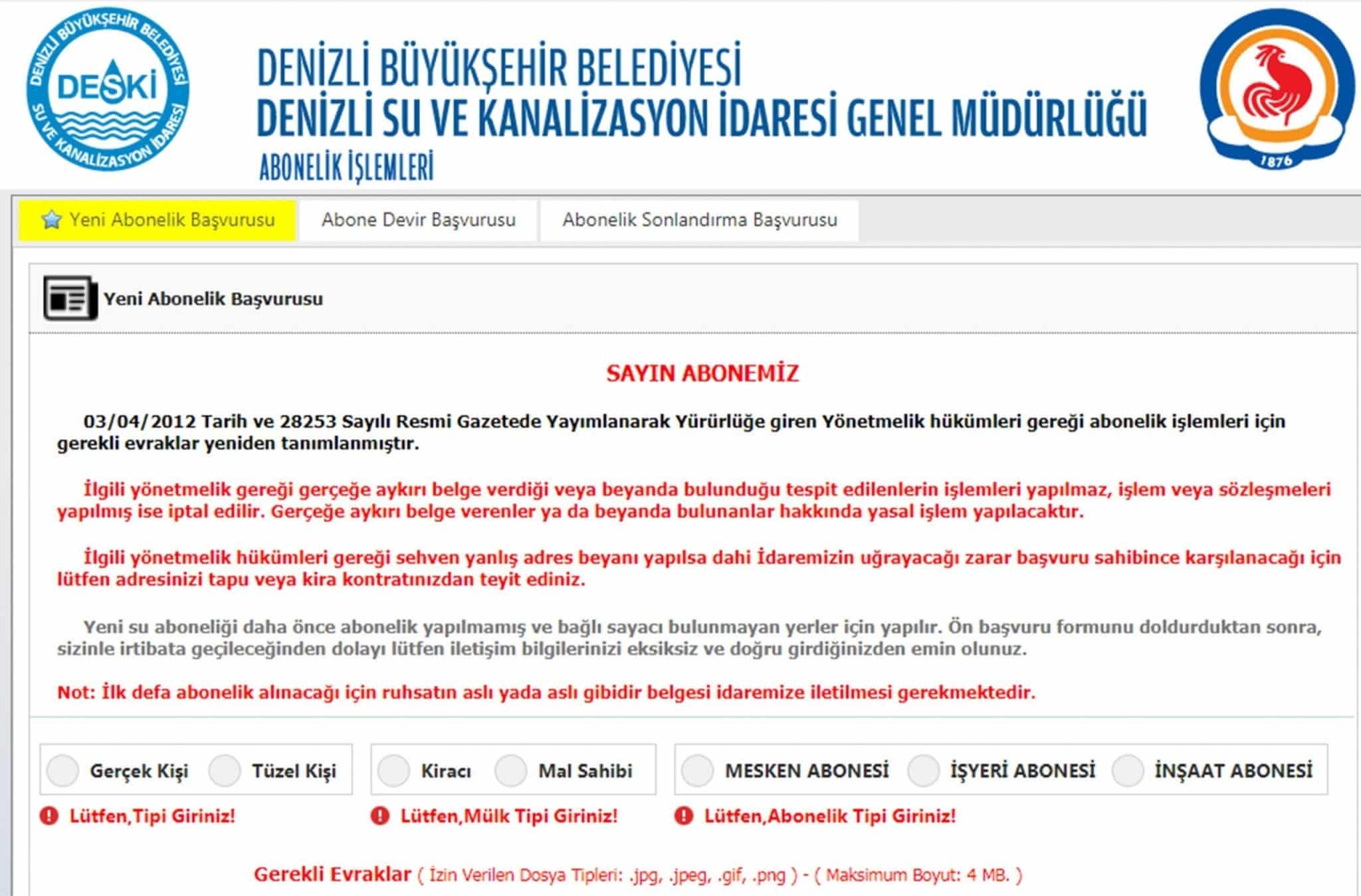 DESKİ’DE ONLİNE ABONELİK DÖNEMİ BAŞLADI…