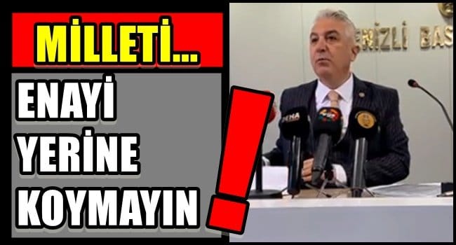 SANCAR: EY ŞAHİN TİN; BU NE TELAŞ!