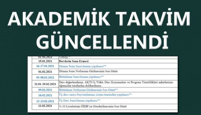 PAÜ SINAV TARİHLERİ DEĞİŞTİ…