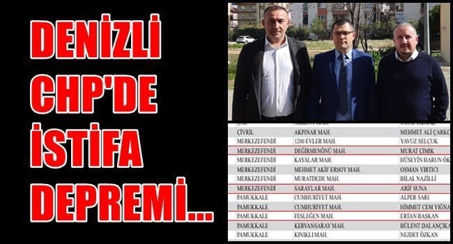 CHP’Lİ 3 MECLİS ÜYESİ, TEPKİLERİNİ ORTAYA KOYDULAR VE İSTİFA ETTİLER…