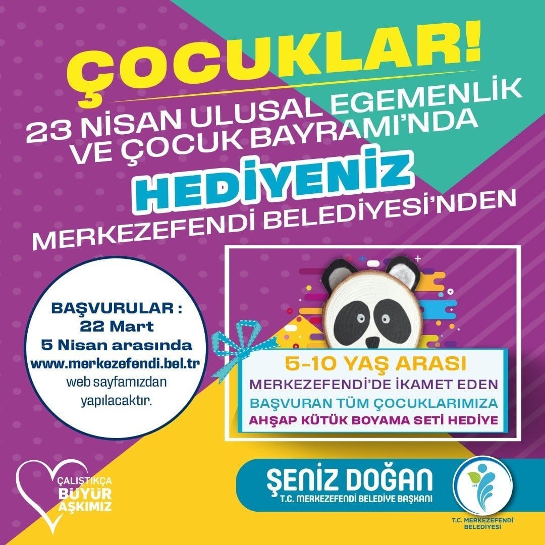 MERKEZEFENDİ BELEDİYESİ, 23 NİSAN’DA ÇOCUKLARI SEVİNDİRECEK…