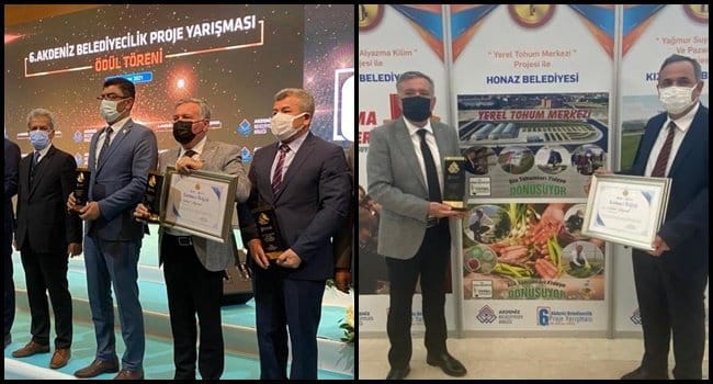 HONAZ BELEDİYESİ’NE BİRİNCİLİK ÖDÜLÜ…