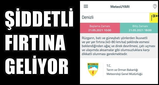 METEOROLOJİ UYARDI…