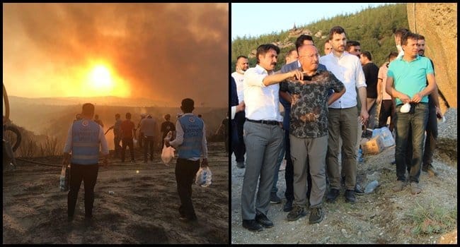 VALİLİK DUYURDU: YANGIN, BÜYÜK ORANDA SÖNDÜRÜLDÜ…