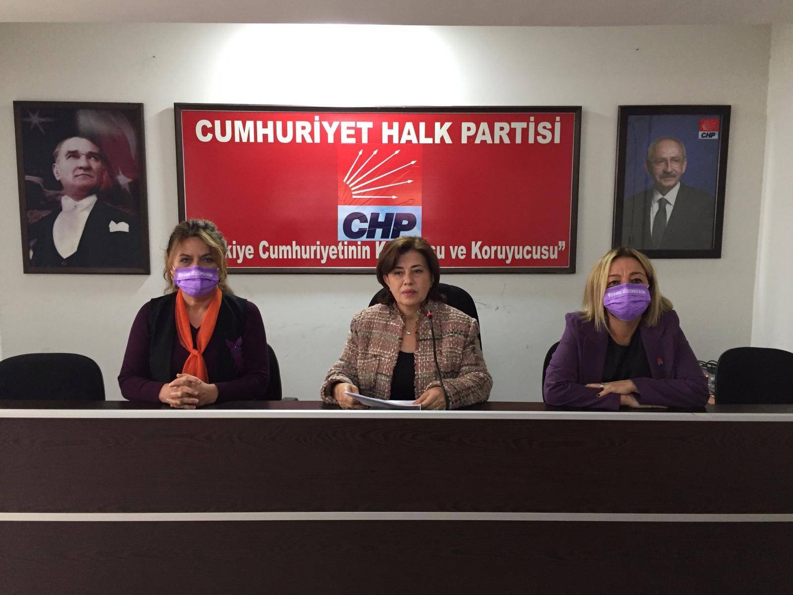 CHP’li Kadınlar Şiddete ‘Hayır’ Dedi…