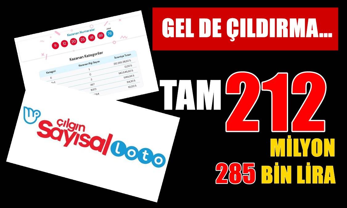 ÇILDIRTAN LOTO DENİZLİ’YE ÇIKTI…