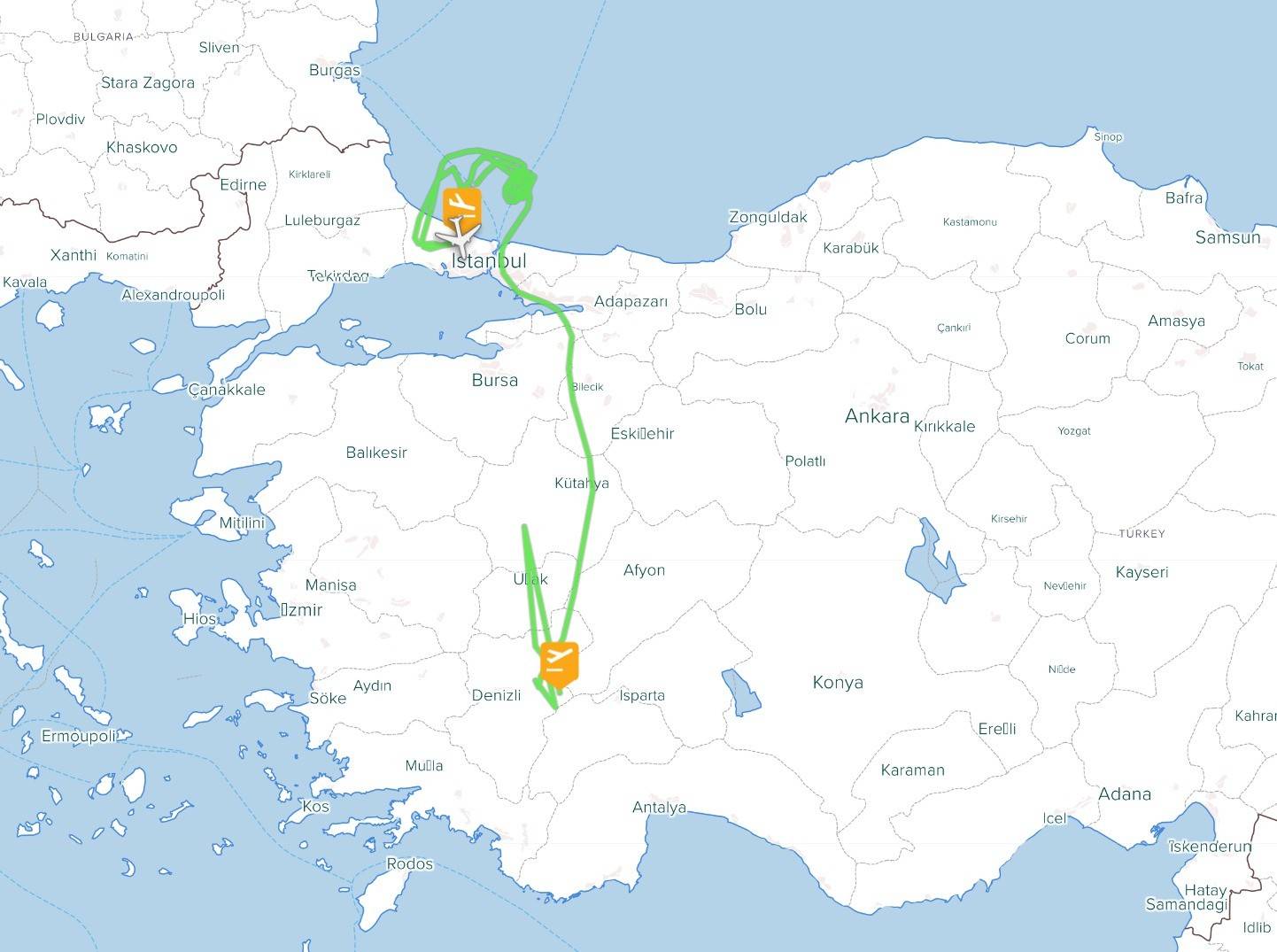 Denizli-İstanbul Uçağında Korku Dolu Anlar Yaşandı…
