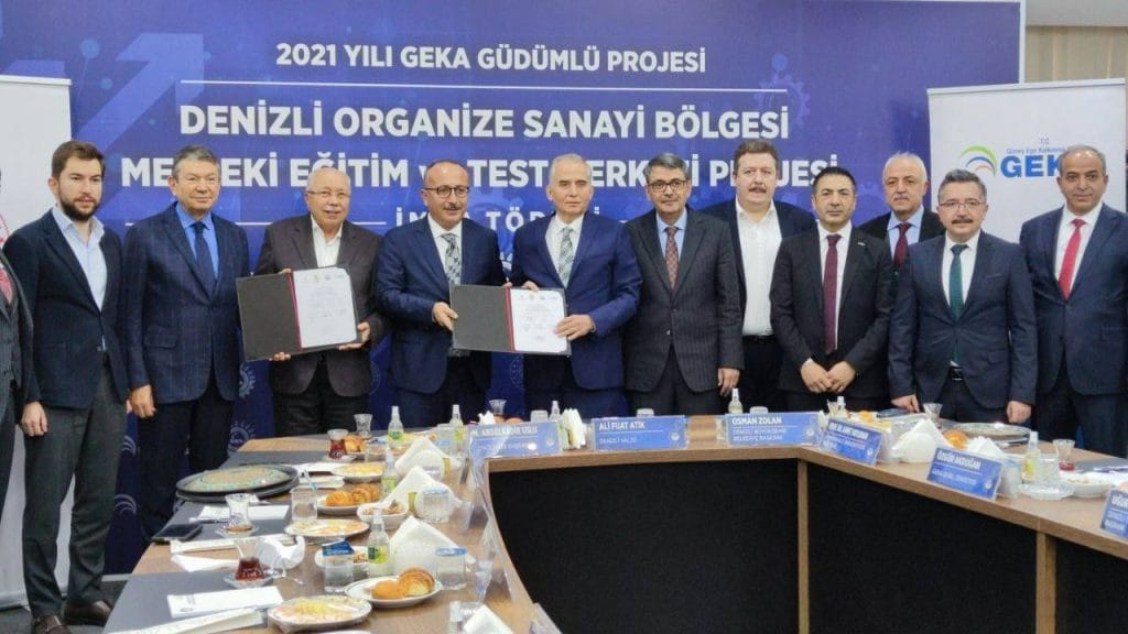 Denizli OSB Mesleki Eğitim ve Test Merkezi Projesinde İmzalar Atıldı...