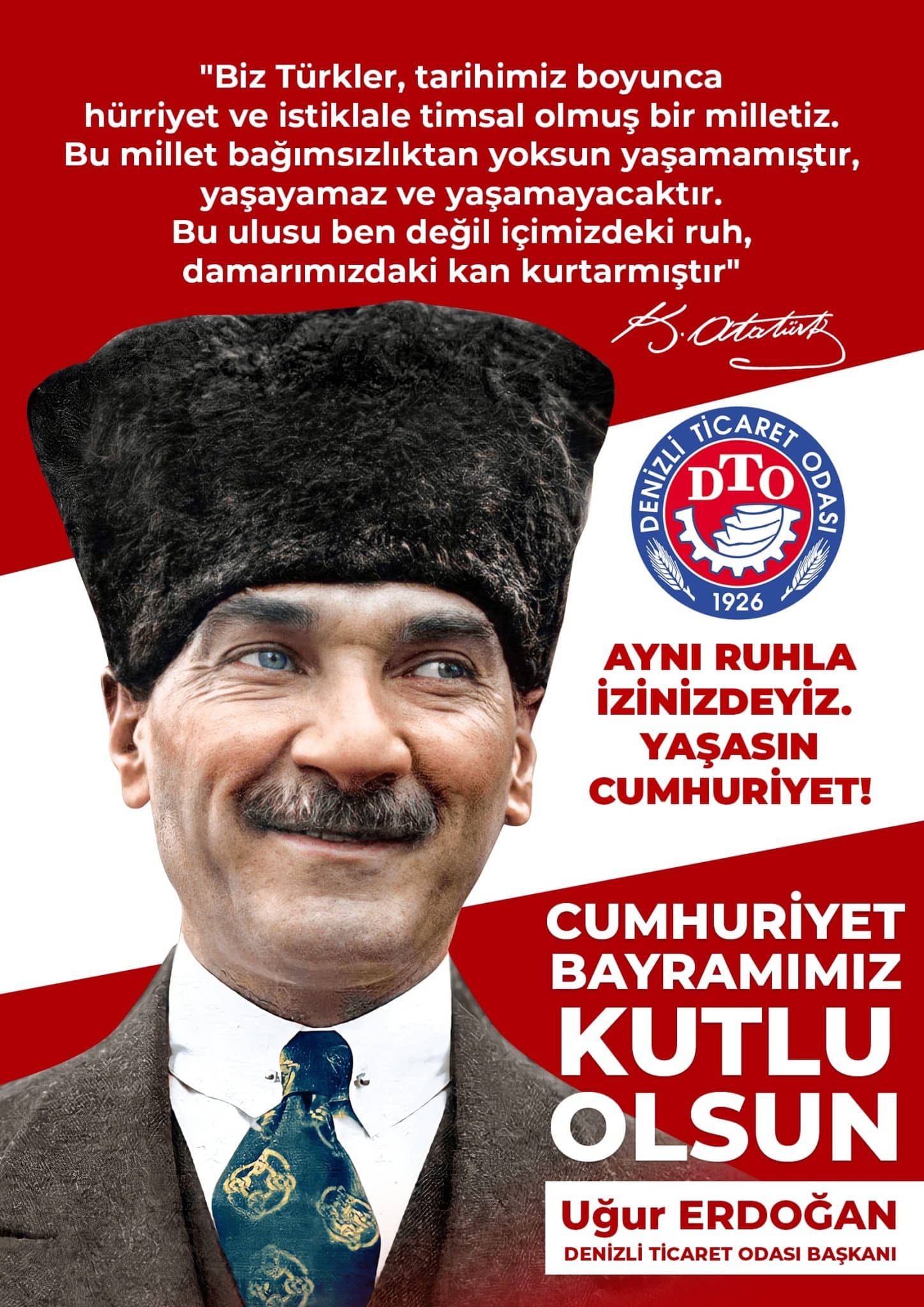 DTO CUMHURİYET BAYRAMI KUTLAMASI…