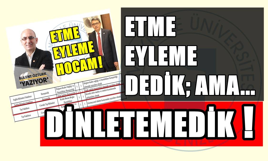 ‘ESKİ REKTÖRDEN NE FARKIN KALDI?’