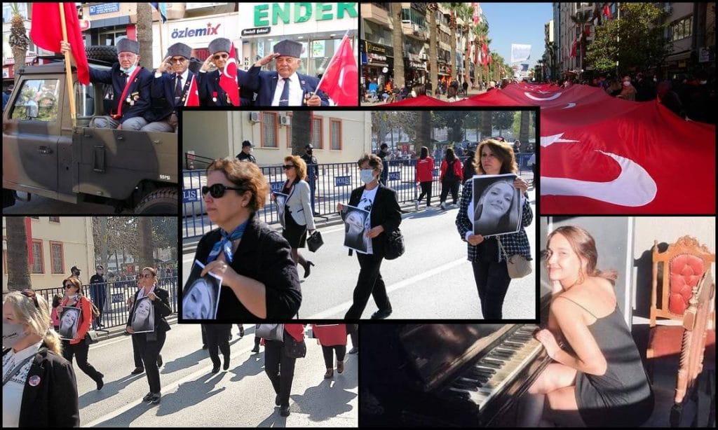 KADINLAR, CUMHURİYET YÜRÜYÜŞÜNDE ŞEBNEM ŞİRİN'İ UNUTMADILAR...