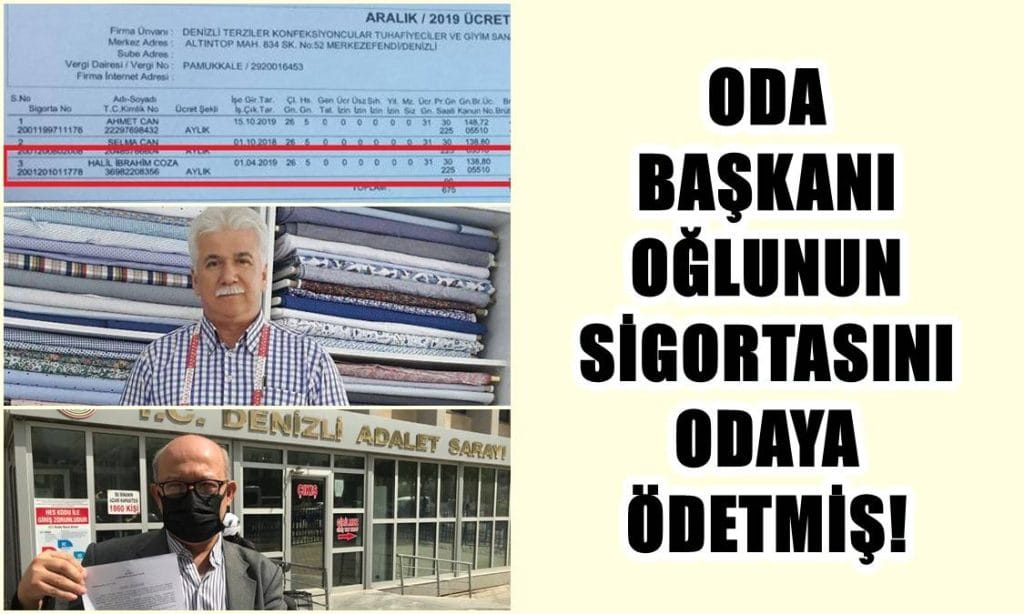 KİMSENİN HABERİ OLMADAN, OĞLUNU ODA ÇALIŞANI GÖSTERMİŞ…