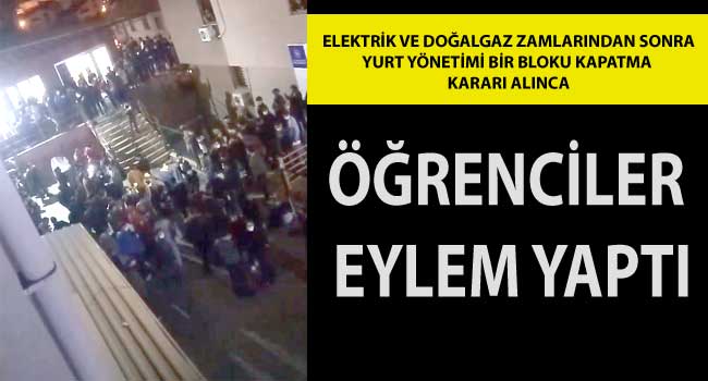 PAÜ Öğrencileri Yurtta Eylem Yaptı…