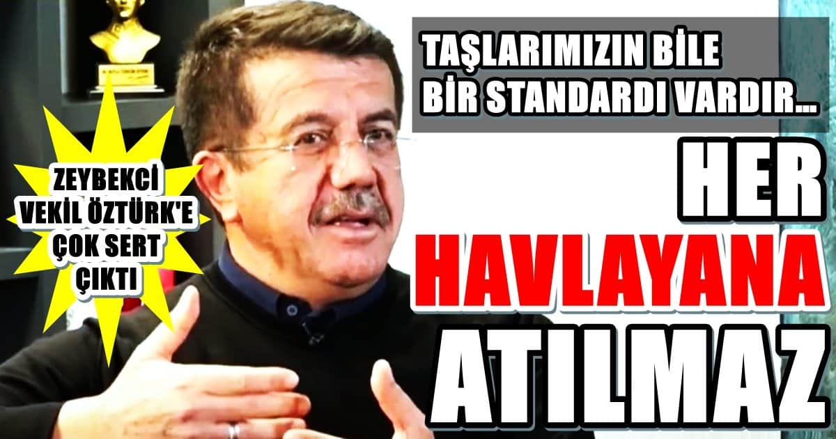 Bu Lafları, Ekonomi Eski Bakanı Zeybekci, Vekil Öztürk’e  Etti…