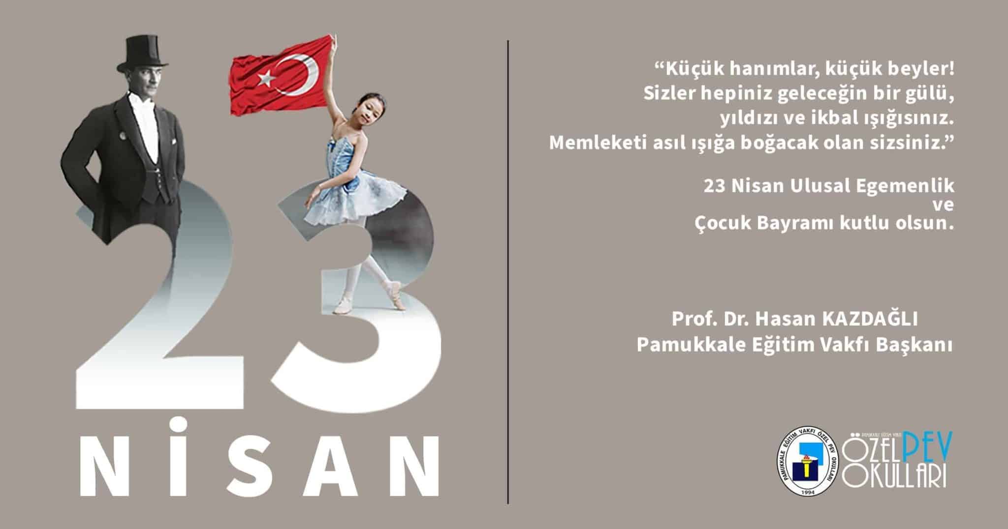 PEV 23 Nisan Ulusal Egemenlik ve Çocuk Bayramı Kutlama İlanı…