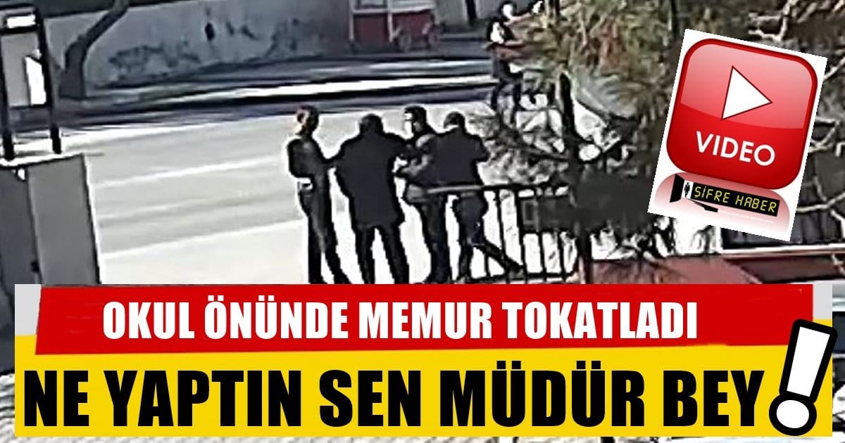 Engelli Memura Müdür Tokadı Kameralarda…