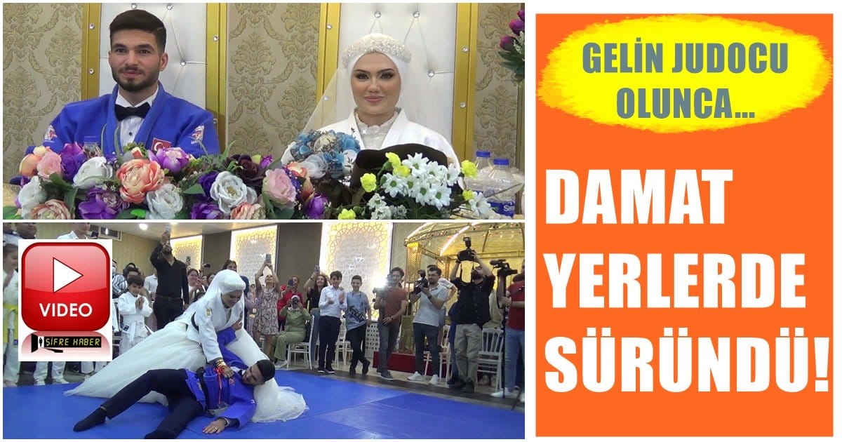 Siyah Kuşak Sahibi Gelin, Damadı Yerden Yere Vurdu…