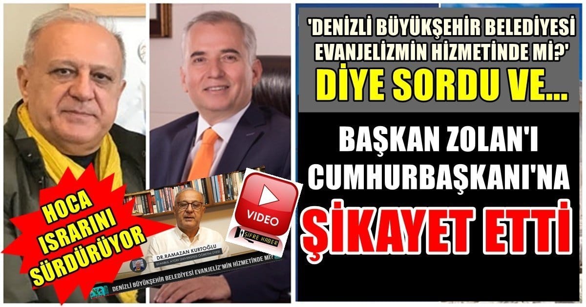 Dr. Kurtoğlu: Denizli Büyükşehir Belediyesi Evanjelizmin Hizmetinde mi?