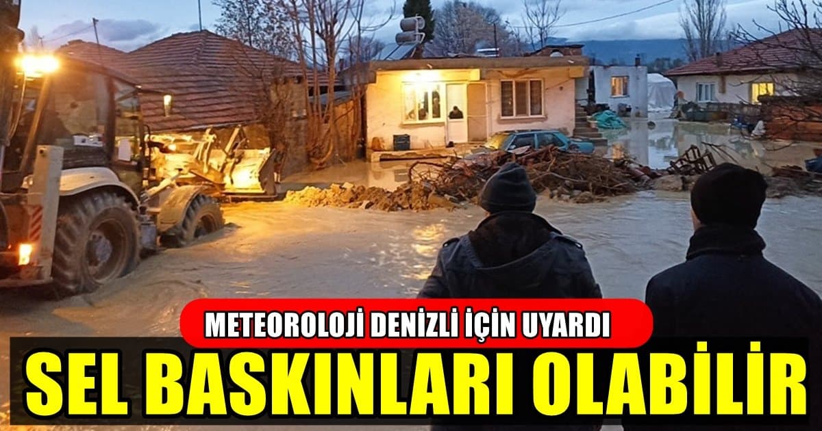 Denizli’de Şiddetli Yağış Bekleniyor…