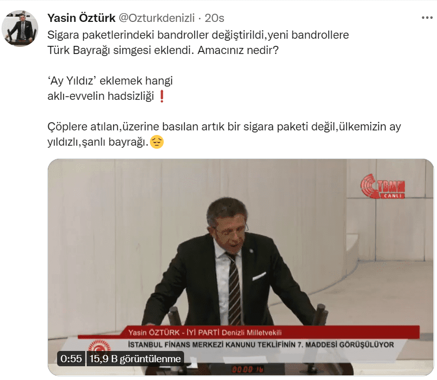 YASIN OZTURK SIGARA PAKETI