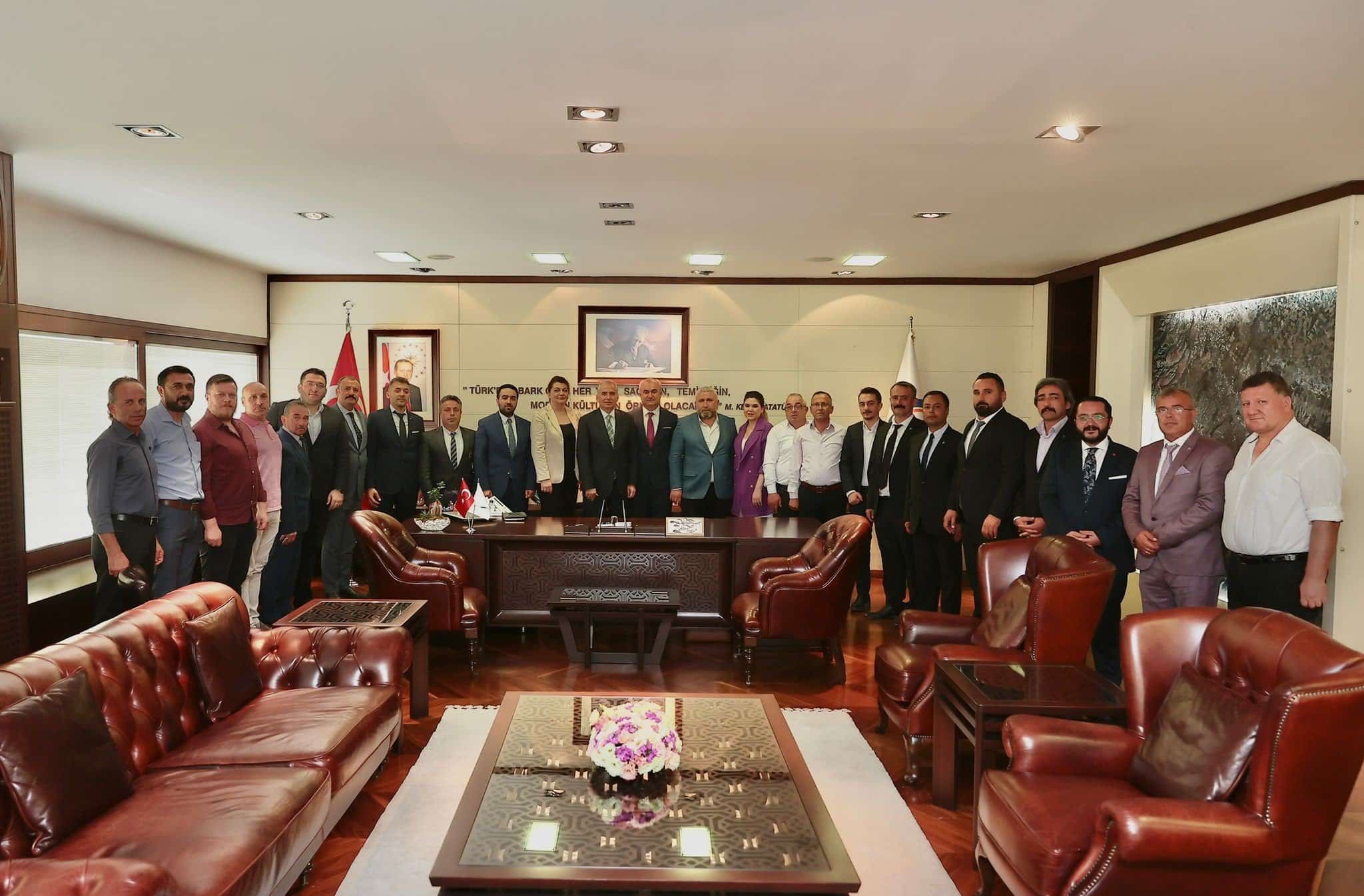 MHP İl ve İlçe Başkanları Zolan’ı Ziyaret Etti…