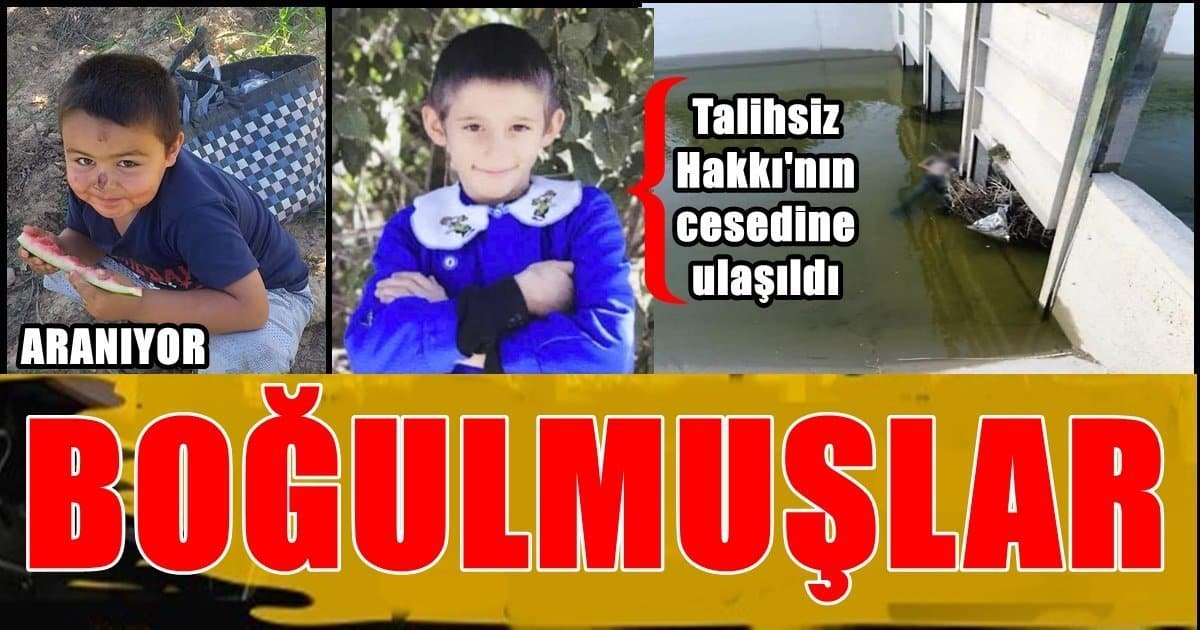 İki Çocuktan Birinin Cesedine Ulaşıldı…