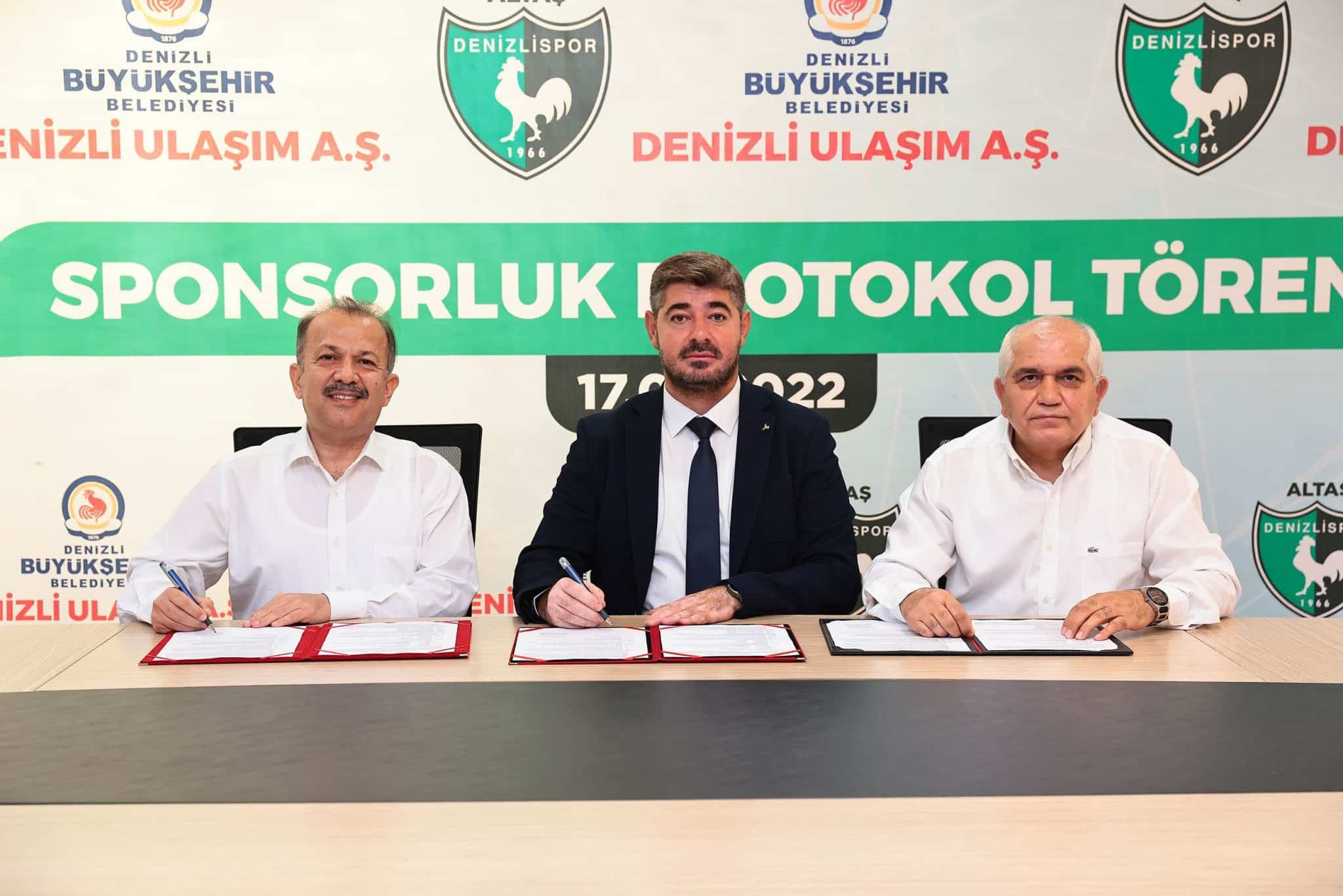 Büyükşehirden Denizlispor’a Sponsorluk Desteği…