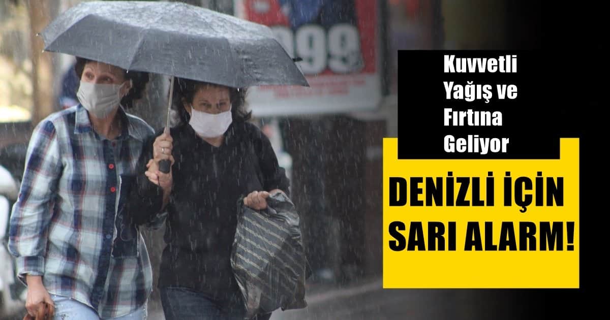 Denizli, Yarın Gün Boyu Riskli İller Arasında…