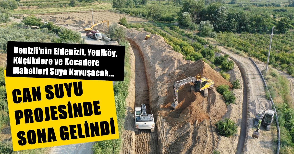 Denizli’de, 35 Bin Dekar Yeni Tarım Alanı Suya Kavuşacak…