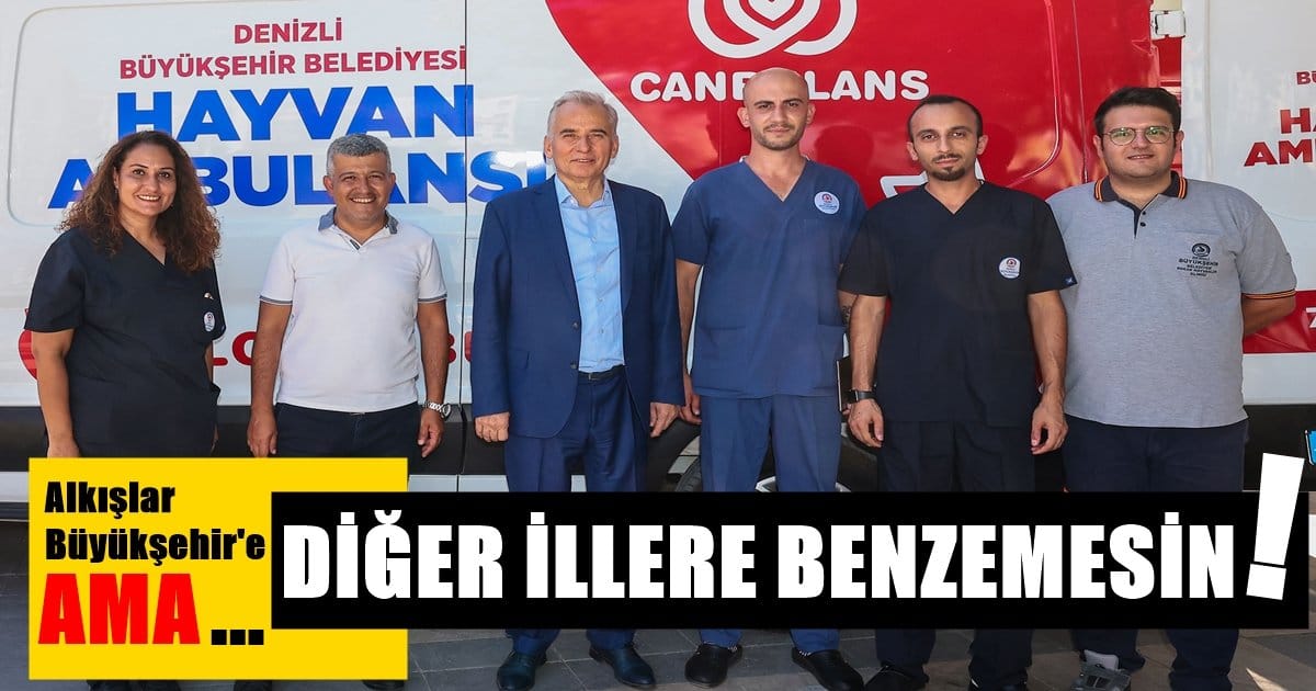 Denizli Büyükşehir, Hayvanlar İçin Ambulans Hizmetini Devreye Soktu…