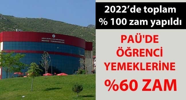 Pamukkale Üniversitesi’nde öğrenci yemekleri %60 zamlandı…