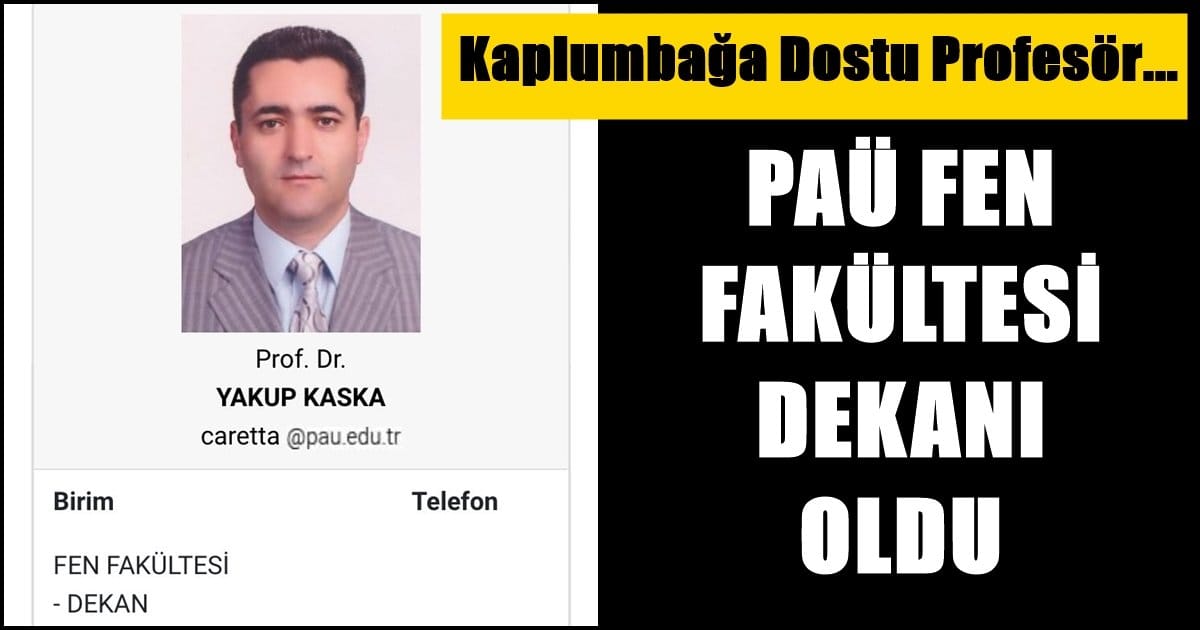 PAÜ Fen Fakültesi Dekanlığı’na, Prof. Dr. Kaska Atandı…