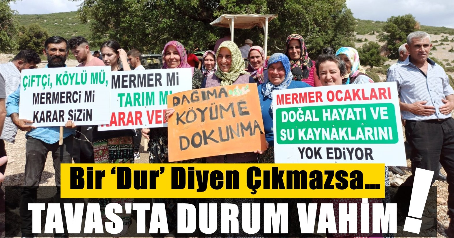 Tavas, Mermer ve Kömür Ocaklarının Kıskacında…