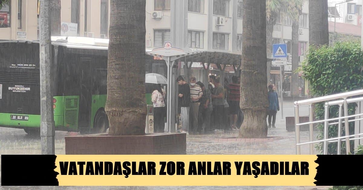 Sağanak Yağış, Hayatı Olumsuz Etkiledi…