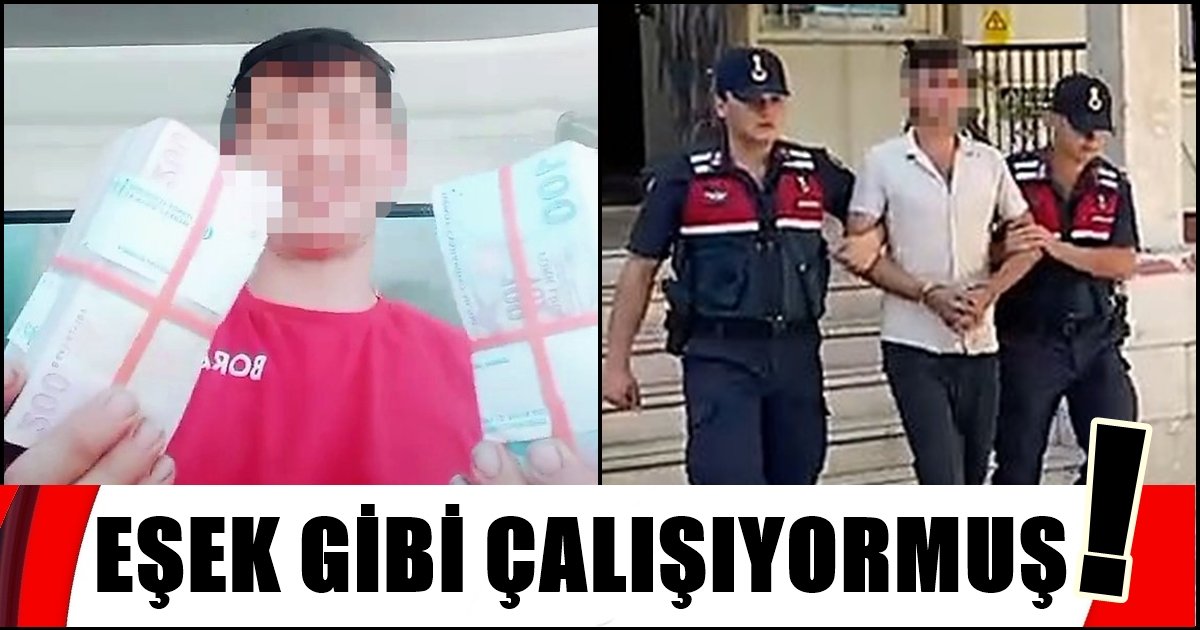 Çaldığı Paralarla  Sosyal Medyada Hava Atmış…