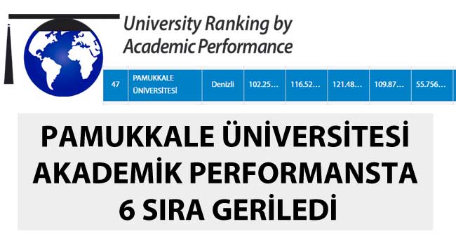 PAÜ Akademik Performansta 6 Sıra Geriledi…