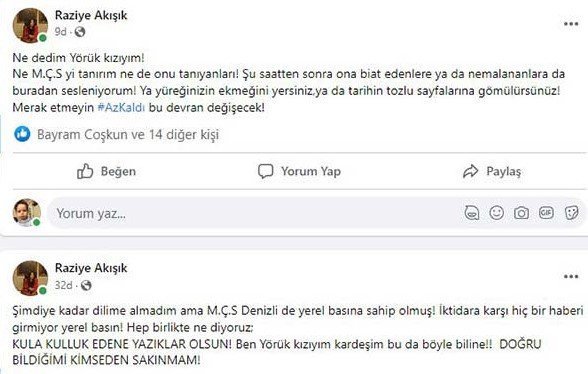 raziye akisik sosyal medya gazetecilere sitem 1