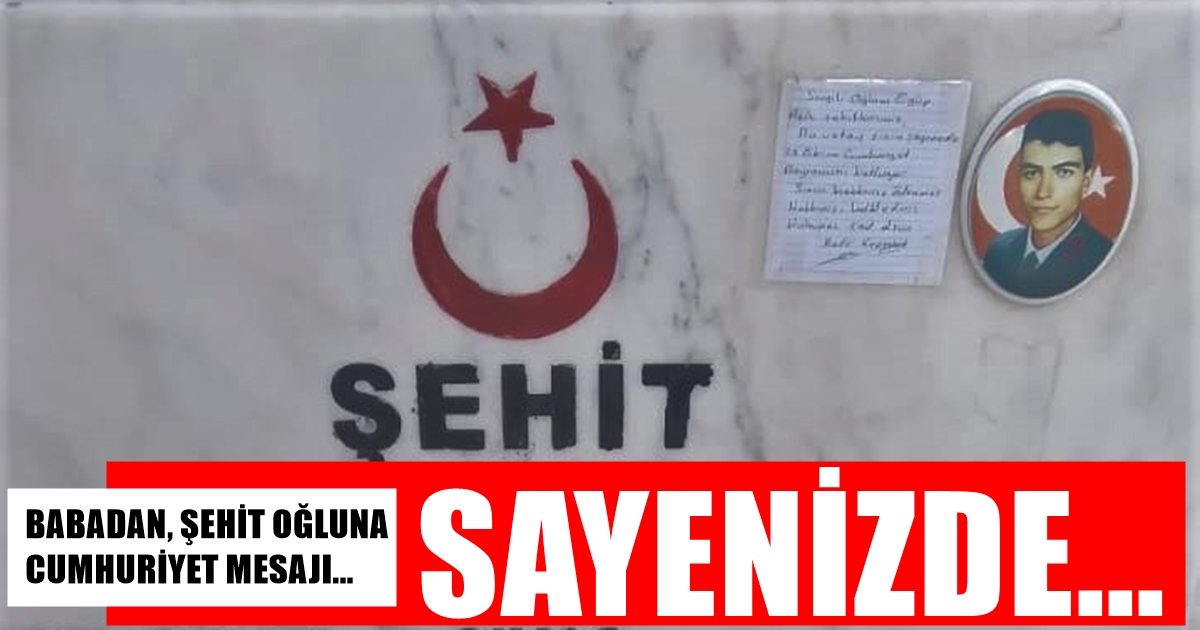 Şehit Askerin Mezarındaki Not, Görenleri Duygulandırdı…