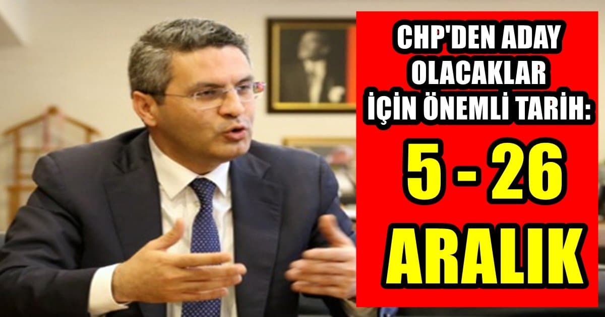 CHP’de Start Verildi; Aday Olacakların İstifa Takvimi Belli Oldu…