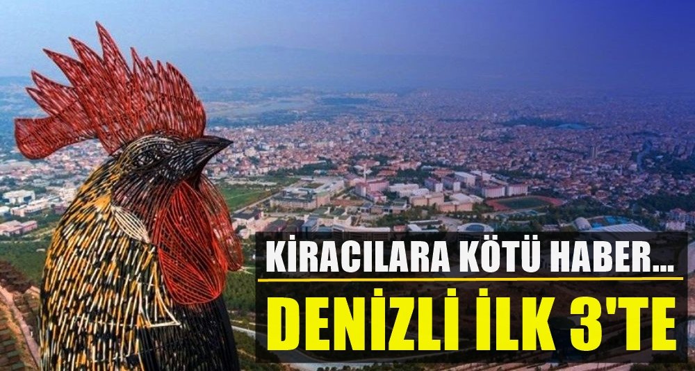 Denizli, Kira Artışında Liderliği Zorluyor…