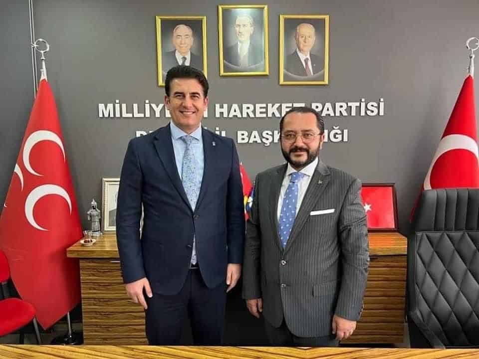AK Parti İl Başkanı Güngör, MHP İl Başkanı Yılmaz’ı Ziyaret Etti…