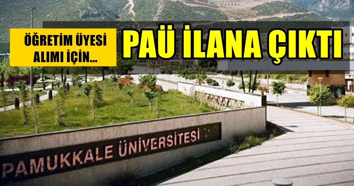 PAÜ 96 Öğretim Üyesi Alacak…