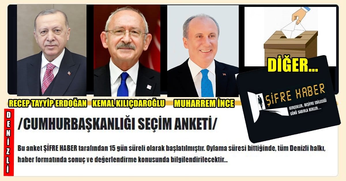 Şifre Haber’in İlk Seçim Anketine Katılabilirsiniz…