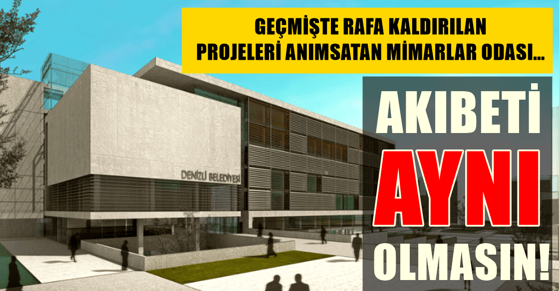 Mimarlar Odası: Mevcut Projeyi Kullanın, Kamu Kaynaklarını Boşa Harcamayın…